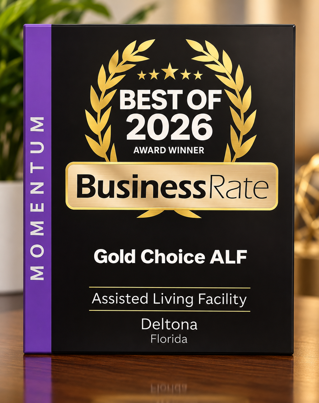BusinessRate Best of 2026 Award Winner - Gold Choice ALF Deltona Florida